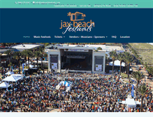 Tablet Screenshot of jaxbeachfestivals.com
